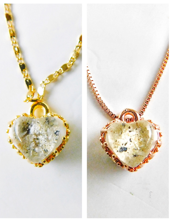 Heart 14K Gold Cremation Pendant