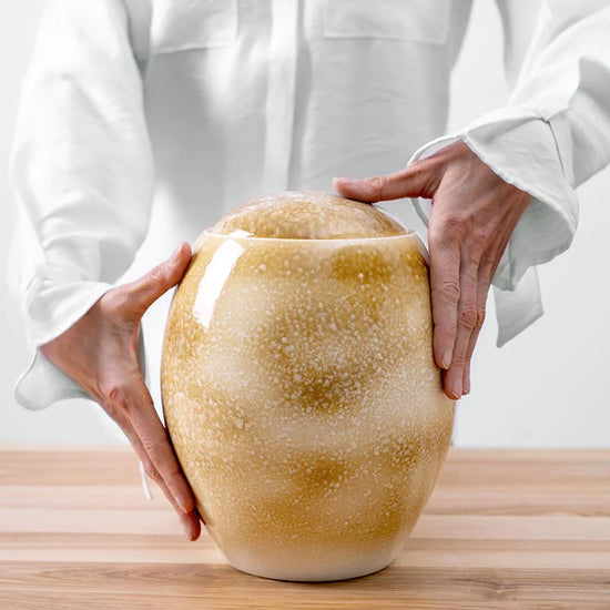 Amber Modern Cremation Urn