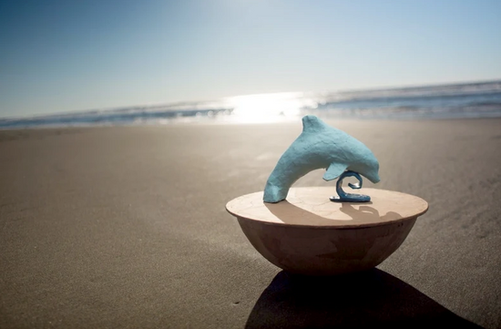 Dolphin Biodegradable Water Burial Urn