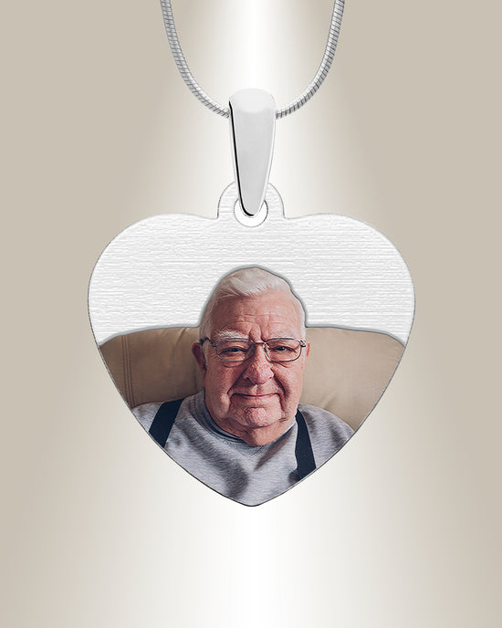 Color Photo Engraved Stainless Keepsake