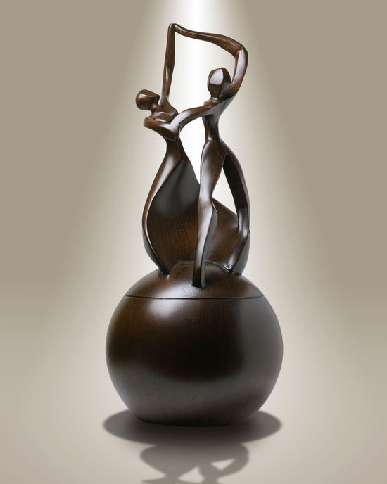 Dance Of Life Wooden Companion Urn