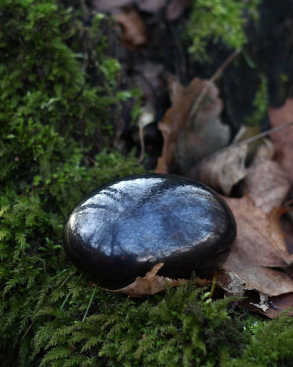 Hand Blown Lava Stone Urn