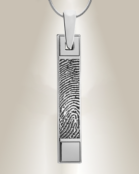 Long Bar Fingerprint Pendant – You Are Forever