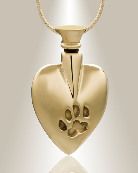 Paw Heart Cremation Pendant
