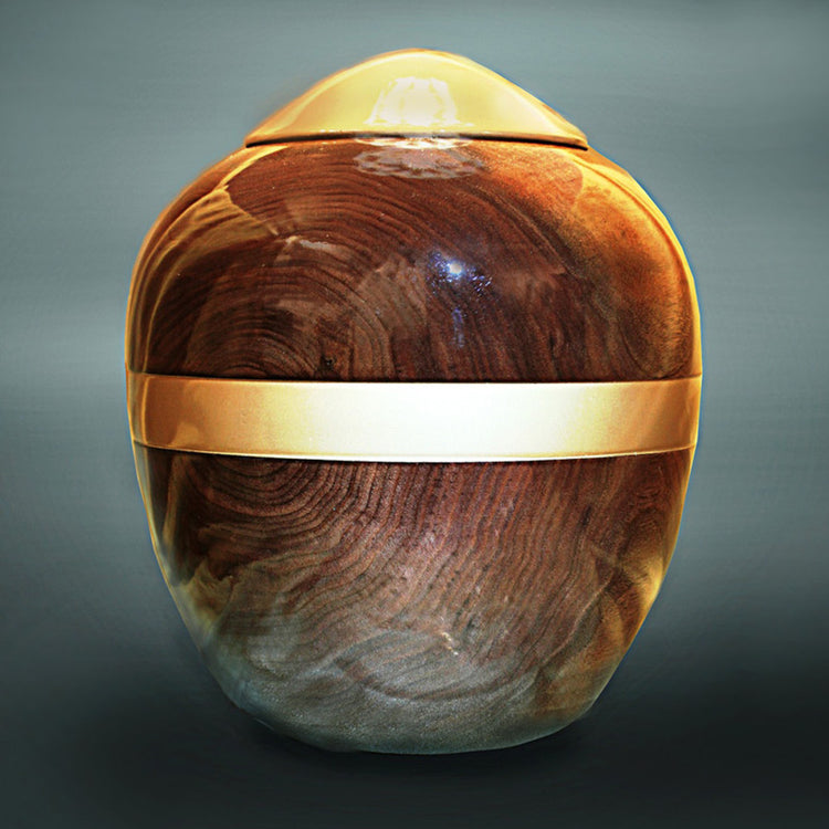 Aspen Walnut Wooden Urn