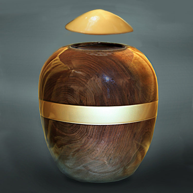 Aspen Walnut Wooden Urn