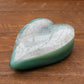 Solid Glass Memorial Heart Paperweight