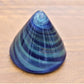 Solid Glass Swirls Pyramid Paperweight