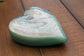 Solid Glass Memorial Heart Paperweight