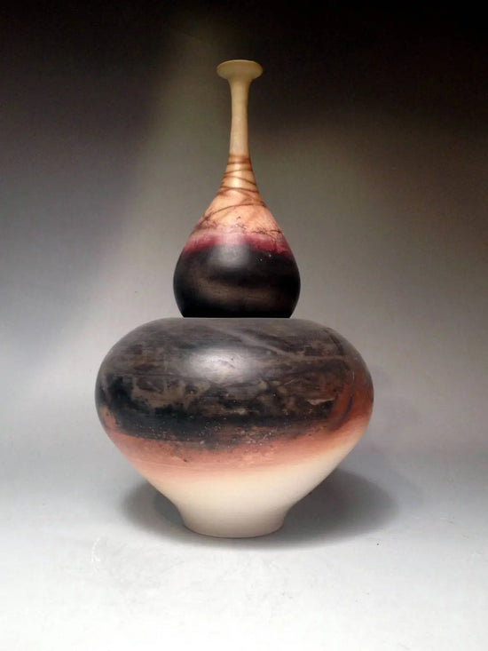 Zen Flow Abstract Ceramic Urn