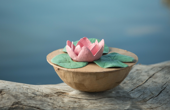 Lotus Handmade Biodegradable Urn